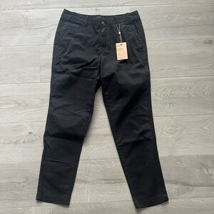 Quince Black Ankle Cropped Pants